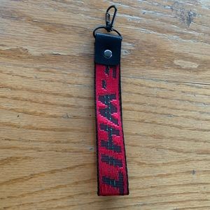 red off-white lanyard (small version)